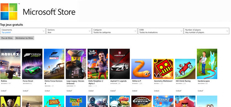 Microsoft store : Le portail des jeux gratuits sur PC !